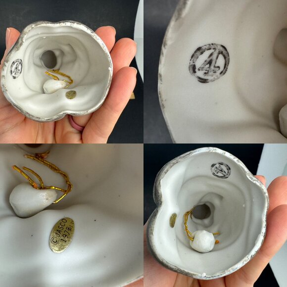 Vintage 1978 Jasco Choir Boy Singing Decorative Bell Christmas Holiday Ceramic - Picture 7 of 8